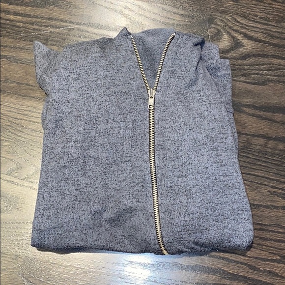 Oversized grey zip sweater - Picture 1 of 2